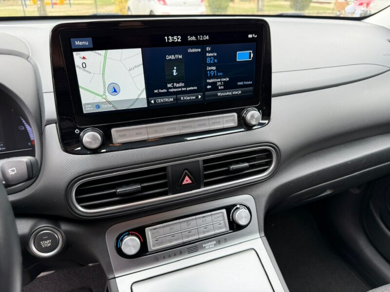 Hyundai Kona 100% elektryk Bogate wyposażenie DARMOWE Parkingi - 300KM zasięgu II (2023-)