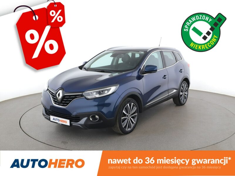Renault Kadjar Skóra full LED navi klima auto grzane fotele kamera i czujniki parkowa I (2015-)