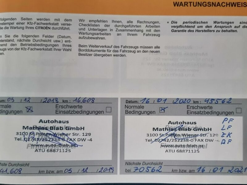 Citroen C4 Picasso Pisemna Gwarancja 12 miesięcy II (2013-)