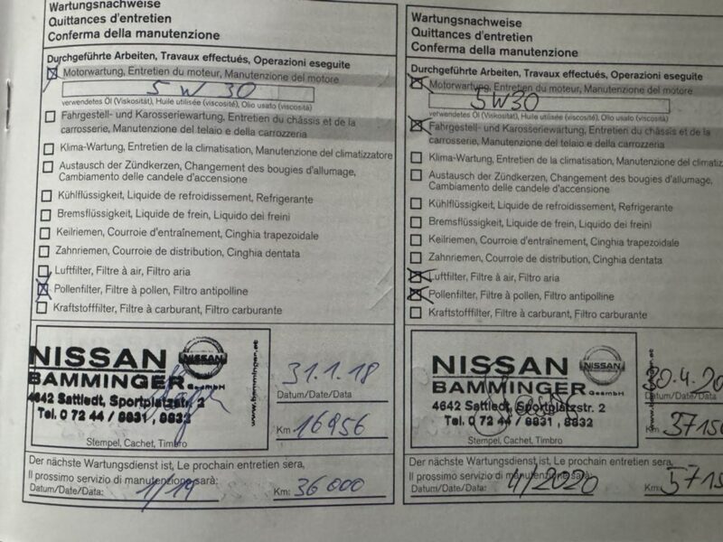 Nissan Qashqai Pisemna Gwarancja 12 miesięcy II (2013-2021)