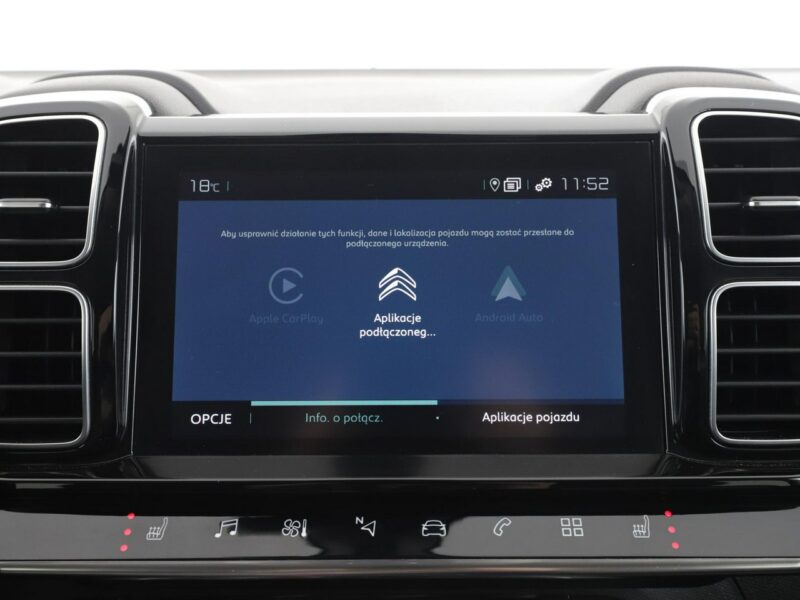 Citroen C5 Aircross 1.6 PHEV Autoamt Shine Tempomat Nawigacja Grzane Fotele Kamera FullLED