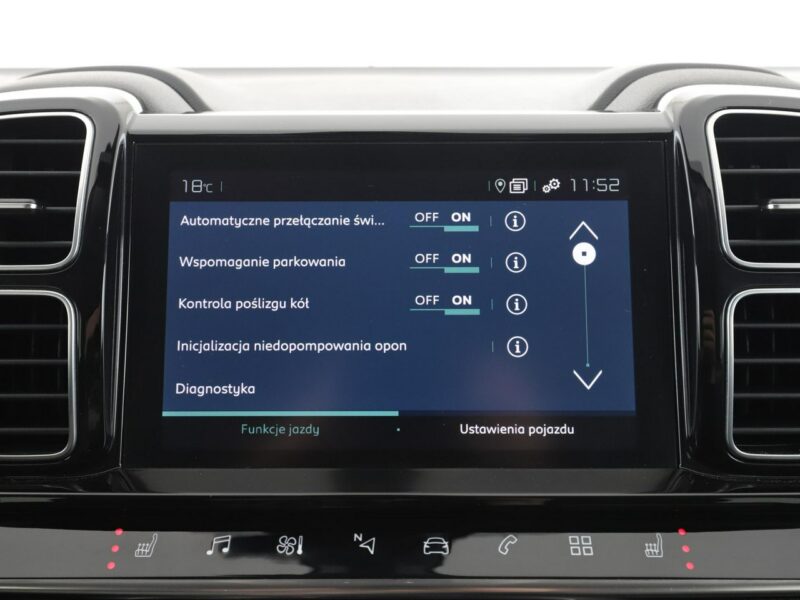Citroen C5 Aircross 1.6 PHEV Autoamt Shine Tempomat Nawigacja Grzane Fotele Kamera FullLED