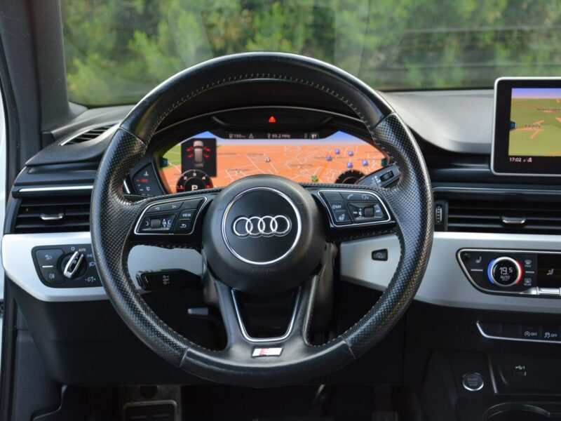 Audi A4 S-Line Virtual Cockpit Klimatronic Skóry Ledy Navi 2xParktr. el.klapa B9 (2015-)