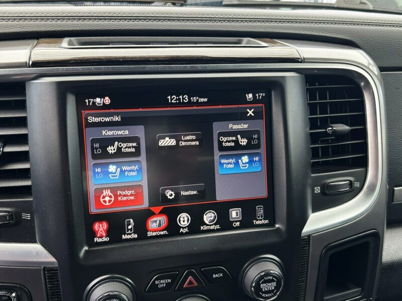 Dodge RAM Limited Pneumat Wentyle Kamera Podgrzew fotele IV (2009-2018)