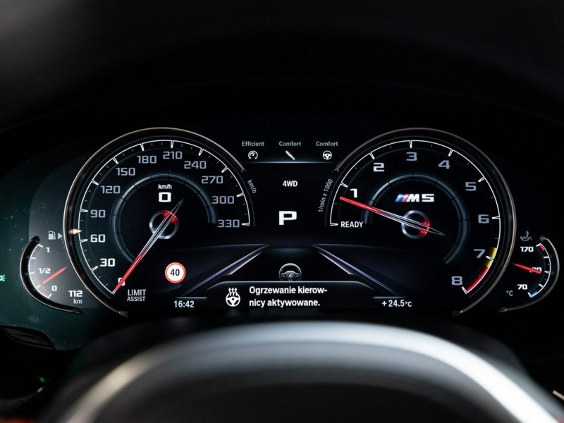 BMW M5 Salon Polska. Ceramika, Bowers, Karbon. Masaże. FV23% F90