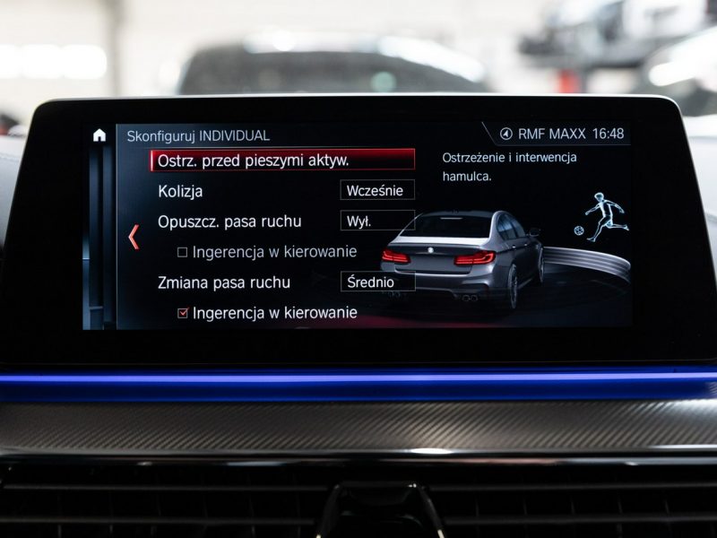 BMW M5 Salon Polska. Ceramika, Bowers, Karbon. Masaże. FV23% F90