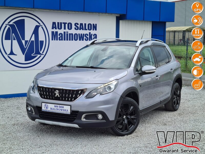 Peugeot 2008 Serwis SzklanyDach Navi PDC Kamera Półskóry GripControl Led Sensory I (2013-2019)