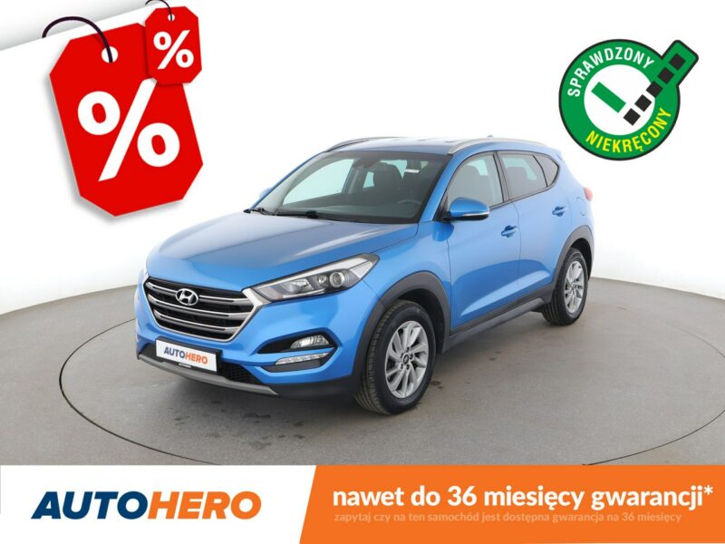 Hyundai Tucson automat navi klima auto kamera i czujniki parkowania grzane fotele i k III (2015-2020)