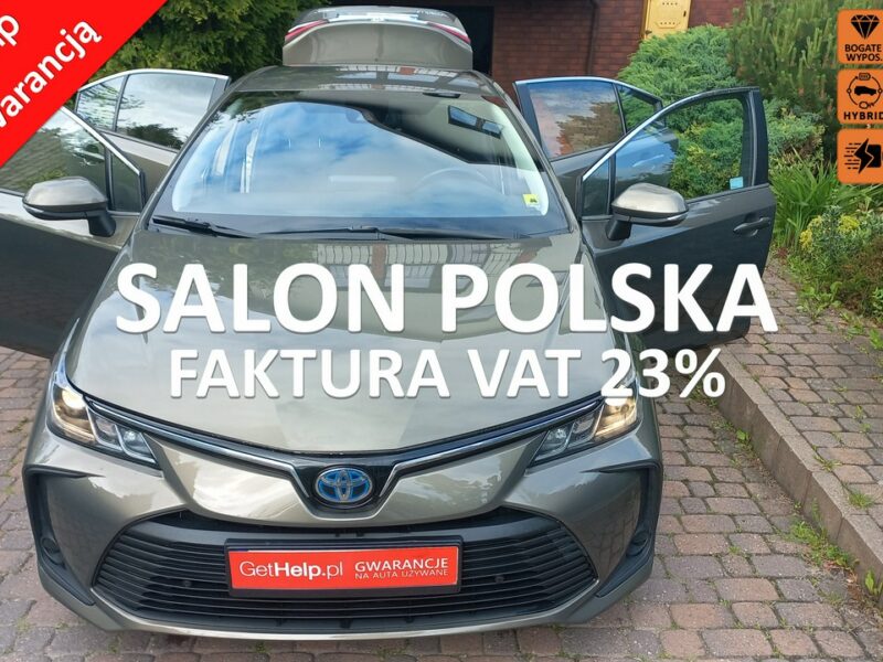 Toyota Corolla Comfort e-CVT 1.8 Hybryda Pełna historia ASO FV23% 48.7 export E21 (2019-)