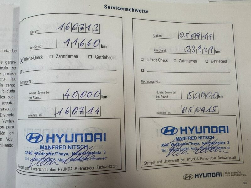 Hyundai ix35 Pisemna Gwarancja 12 miesięcy