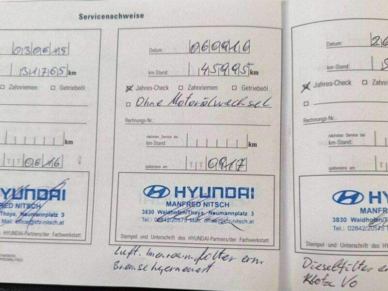 Hyundai ix35 Pisemna Gwarancja 12 miesięcy