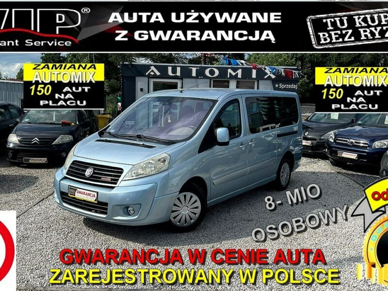 Fiat Scudo -SPRZEDANY- LONG!! 2,0HDI 136KM ,2xdrzwi,Panorama,!8Os GWARANCJA II (2007-)