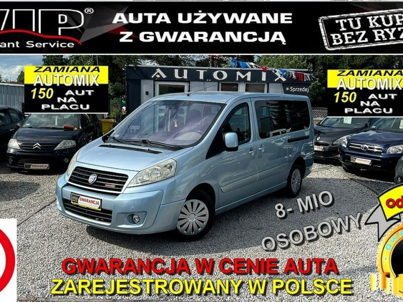 Fiat Scudo -SPRZEDANY- LONG!! 2,0HDI 136KM ,2xdrzwi,Panorama,!8Os GWARANCJA II (2007-)