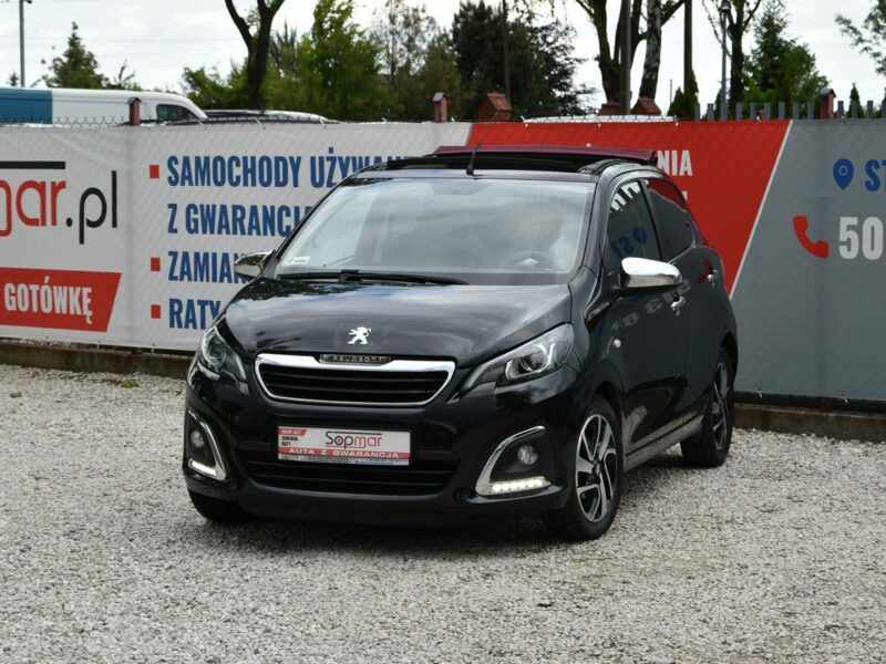 Peugeot 108 1.2 BENZYNA 82KM 2015r. Climatronic fallDach Tablet LED isofix Kamera