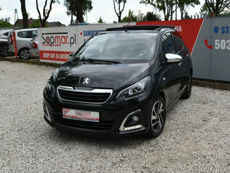 Peugeot 108 1.2 BENZYNA 82KM 2015r. Climatronic fallDach Tablet LED isofix Kamera