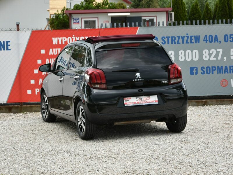 Peugeot 108 1.2 BENZYNA 82KM 2015r. Climatronic fallDach Tablet LED isofix Kamera