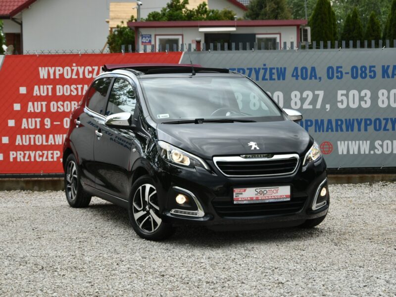 Peugeot 108 1.2 BENZYNA 82KM 2015r. Climatronic fallDach Tablet LED isofix Kamera