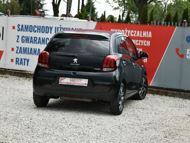 Peugeot 108 1.2 BENZYNA 82KM 2015r. Climatronic fallDach Tablet LED isofix Kamera