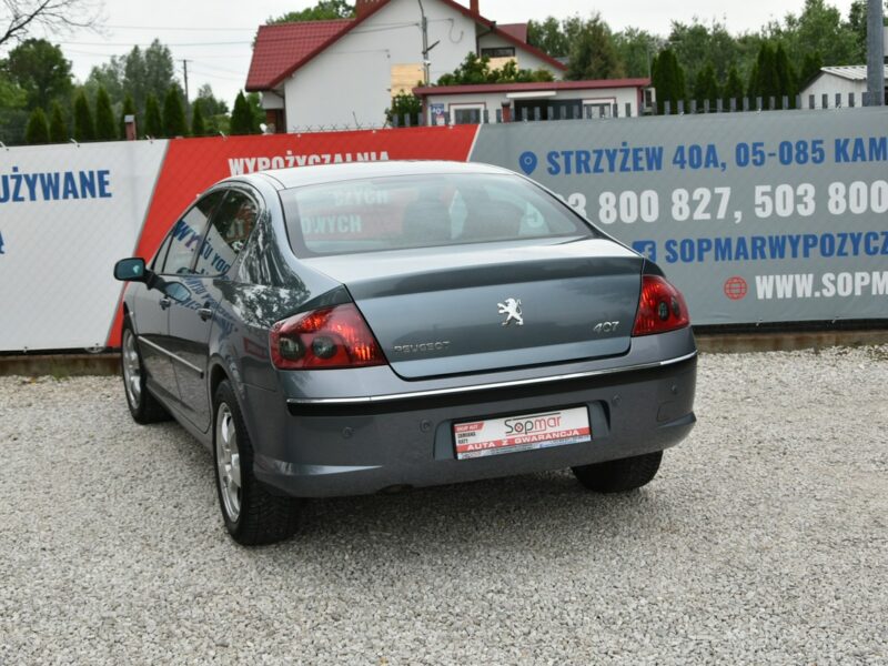 Peugeot 407 2.0 16v BENZYNA 136KM 2004r. Climatronic TEMPOMAT alufelgi czujniki