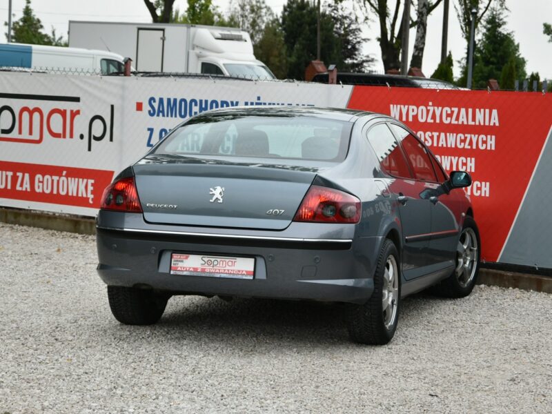 Peugeot 407 2.0 16v BENZYNA 136KM 2004r. Climatronic TEMPOMAT alufelgi czujniki