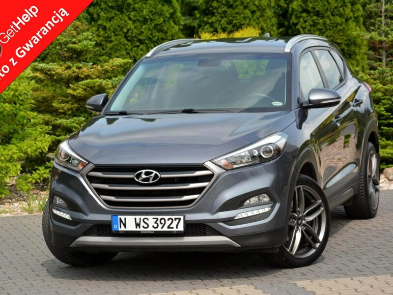 Hyundai Tucson 1.6T(177KM) Ledy Navi Kamera ALU19 Nowe opony ASO Hyundai III (2015-2020)