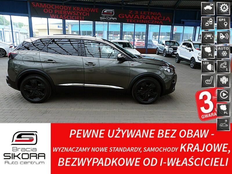Peugeot 3008 GT Line 2,0 180KM AUTOMAT EL.Dach+Skóra GWARANCJA 1wł Bezwyp Kraj F23% II (2016-)