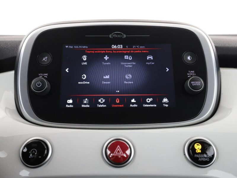 Fiat 500x City Cross kamera Bluetooth tempomat