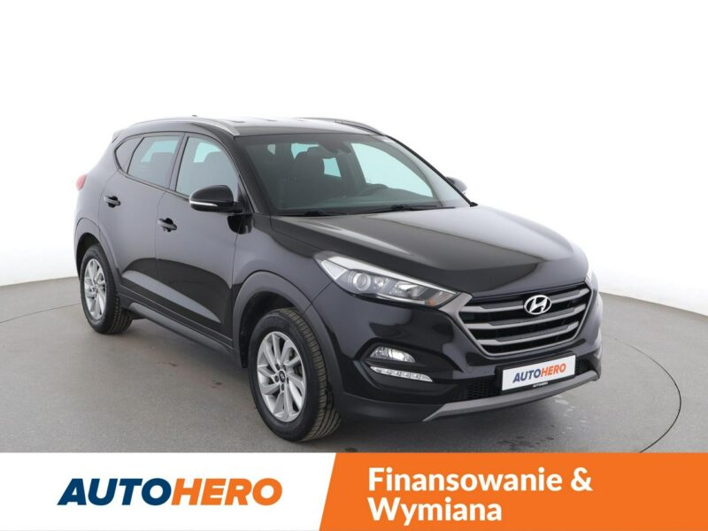 Hyundai Tucson navi klima auto grzane fotele kamera i czujniki parkowania III (2015-2020)