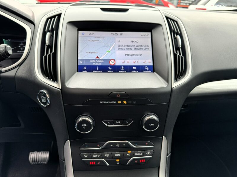 Ford EDGE 4x4, Hak, LED, Klapa El. otwierana klapa, System Europa, Skórzna tapic
