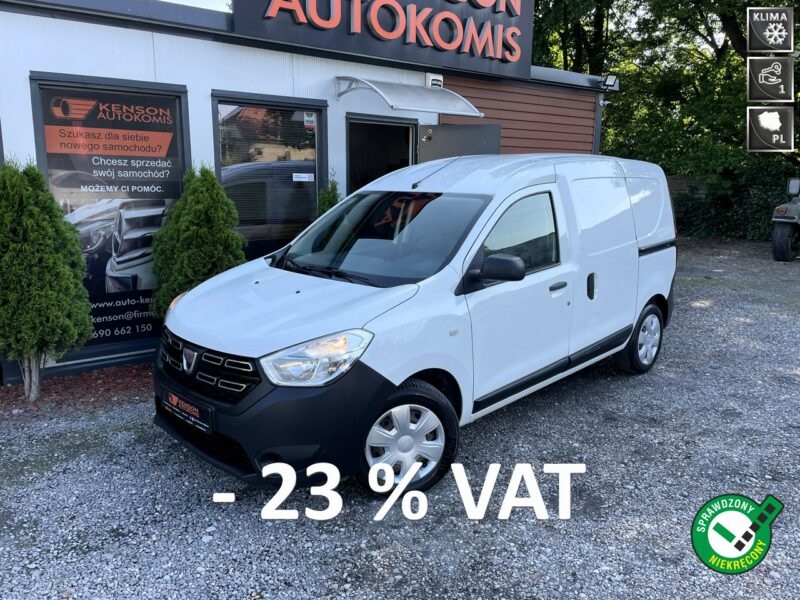 Dacia Dokker 1 Właściciel, Polski Salon, Bezwypadkowa, Klimatyzacja, 6 Biegów, USB