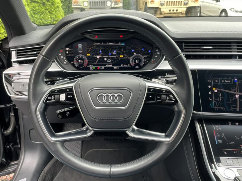 Audi A8 Quattro, LED, Virtual, Asystenci, Dociągi, Ambiente, Kamera,Keyless GO D5 (2017-)