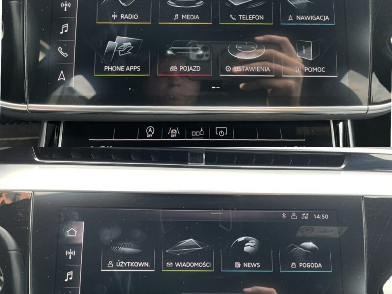 Audi A8 Quattro, LED, Virtual, Asystenci, Dociągi, Ambiente, Kamera,Keyless GO D5 (2017-)