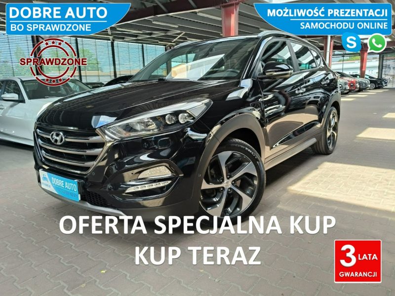 Hyundai Tucson 1.6 177KM Premium 4x4 Automat, Navi,Kamera,MartwePole, Wentyl.Fotele III (2015-2020)