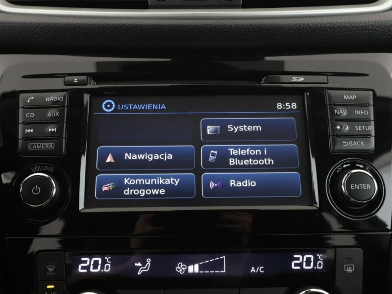 Nissan Qashqai nai kamera i czujniki parkowania grzane fotele klima auto II (2013-2021)