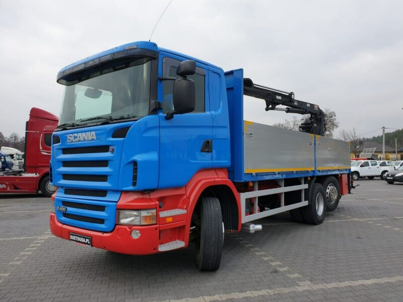 Scania R 400 LB 6x2 HDS Budowlanka Widły Oś Skrętna Super Stan