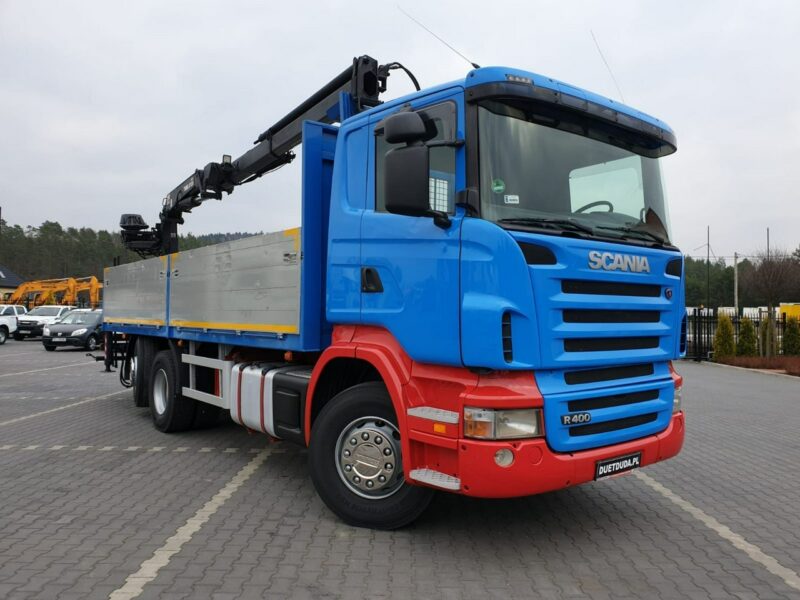 Scania R 400 LB 6x2 HDS Budowlanka Widły Oś Skrętna Super Stan