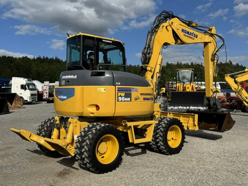 kołowa Komatsu PW 98 MR 8 Pług + Podpory 10ton Szybkozłącze Łyżka Skarpowa Uchylna Nowe Opony Świeżo Sprowadzona Super Stan !!!