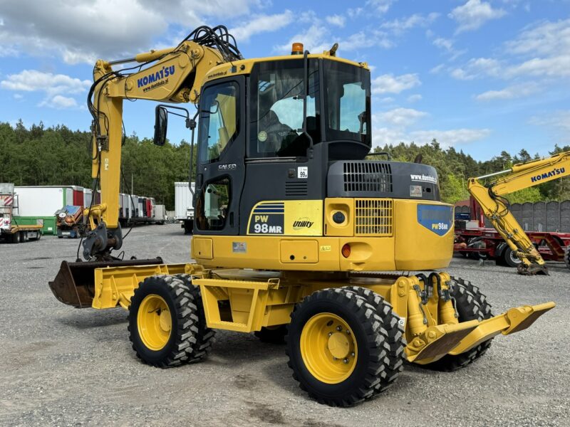 kołowa Komatsu PW 98 MR 8 Pług + Podpory 10ton Szybkozłącze Łyżka Skarpowa Uchylna Nowe Opony Świeżo Sprowadzona Super Stan !!!