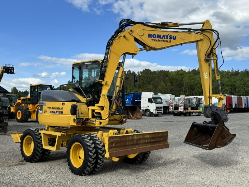 kołowa Komatsu PW 98 MR 8 Pług + Podpory 10ton Szybkozłącze Łyżka Skarpowa Uchylna Nowe Opony Świeżo Sprowadzona Super Stan !!!