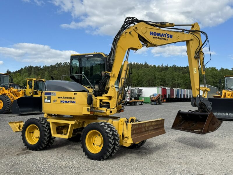 kołowa Komatsu PW 98 MR 8 Pług + Podpory 10ton Szybkozłącze Łyżka Skarpowa Uchylna Nowe Opony Świeżo Sprowadzona Super Stan !!!