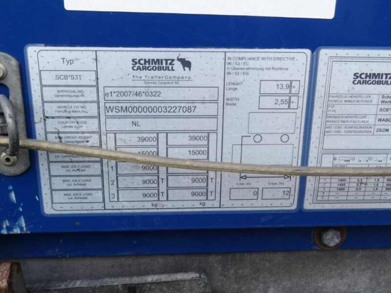 skrzynia Schmitz Cargobull sbc 3s