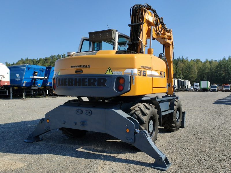 kołowa Liebherr A316 Maszyna po Pełnym Tulejowaniu Bez Luzów i Wycieków nie A314 Volvo CAT Komatsu