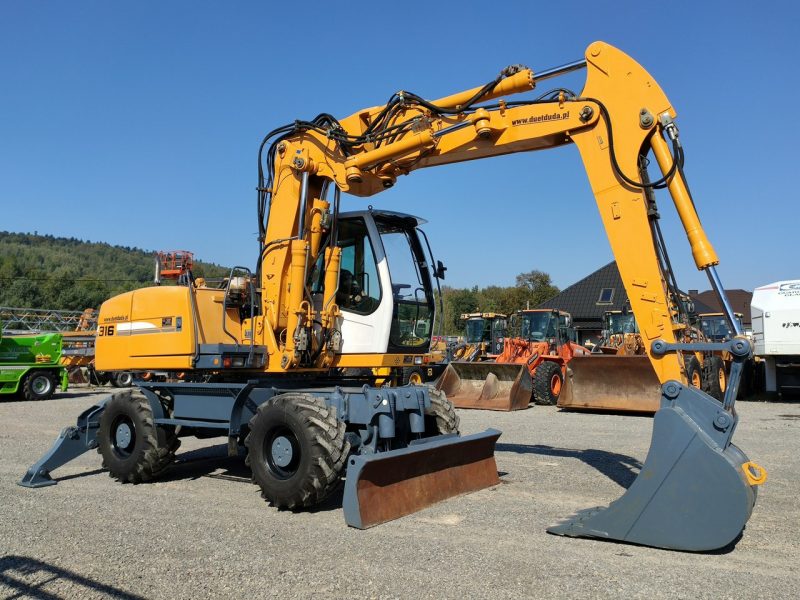 kołowa Liebherr A316 Maszyna po Pełnym Tulejowaniu Bez Luzów i Wycieków nie A314 Volvo CAT Komatsu