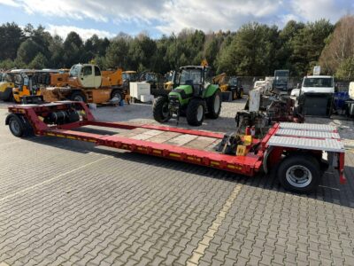 niskopodwoziowa EMTECH 2 osiowa PCN 18 TIEFBETT Zagłębiana Rozciągana Oś Skrętna UNIKAT Idealna Do Przewozu Kombajnów Domków Gabarytów itp... Nooteboom Laweta
