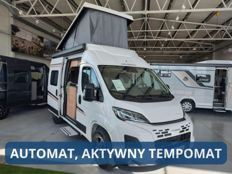 samochody kempingowe Weinsberg CaraBus 540 MQ Campervan dla 4 os. z dachem sypialnym pop up! 5,5m