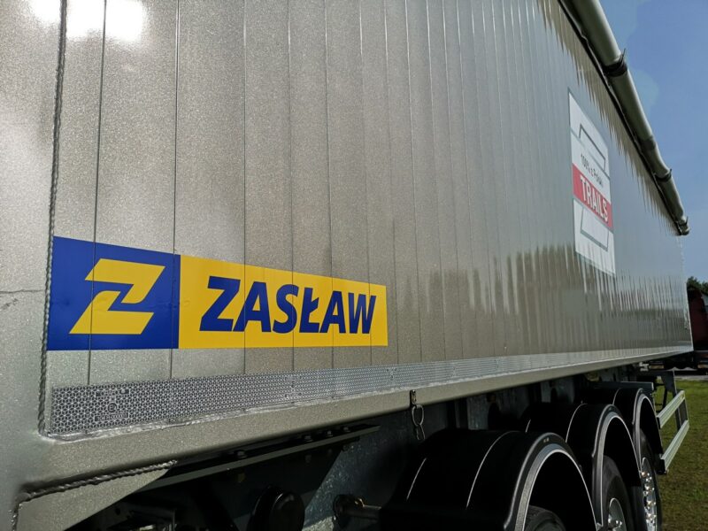 wywrotka Zasław Wywrotka Aluminiowa Klapo-Drzwi Osie SAF Stan Idealny! 60m3! Jeden Właściciel! Oś Podnoszona! Mało Używana! Rama Ocynk!