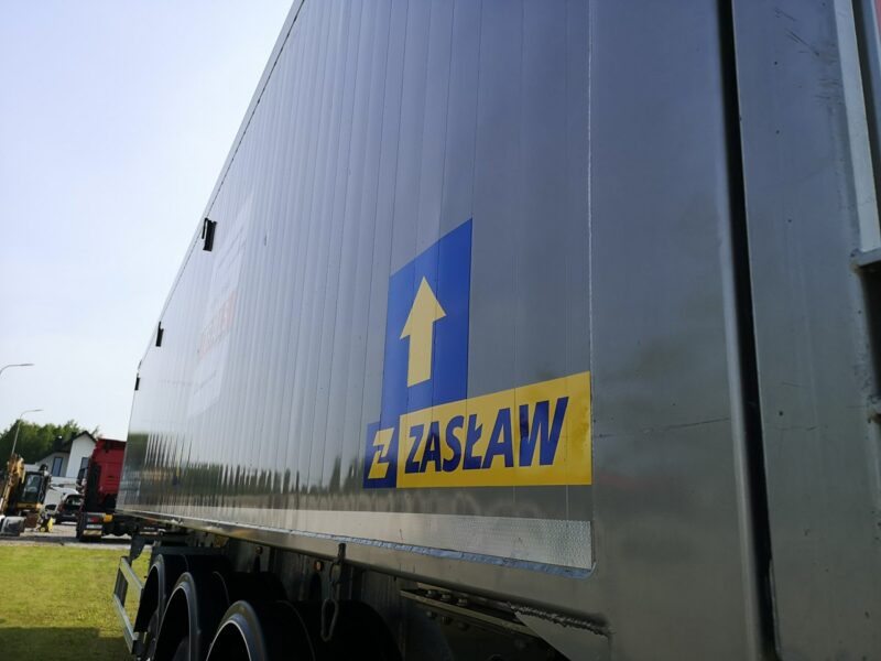 wywrotka Zasław Wywrotka Aluminiowa Klapo-Drzwi Osie SAF Stan Idealny! 60m3! Jeden Właściciel! Oś Podnoszona! Mało Używana! Rama Ocynk!