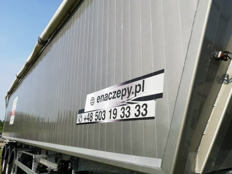 wywrotka Zasław Wywrotka Aluminiowa Klapo-Drzwi Osie SAF Stan Idealny! 60m3! Jeden Właściciel! Oś Podnoszona! Mało Używana! Rama Ocynk!
