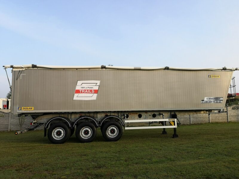 wywrotka Zasław Wywrotka Aluminiowa Klapo-Drzwi Osie SAF Stan Idealny! 60m3! Jeden Właściciel! Oś Podnoszona! Mało Używana! Rama Ocynk!