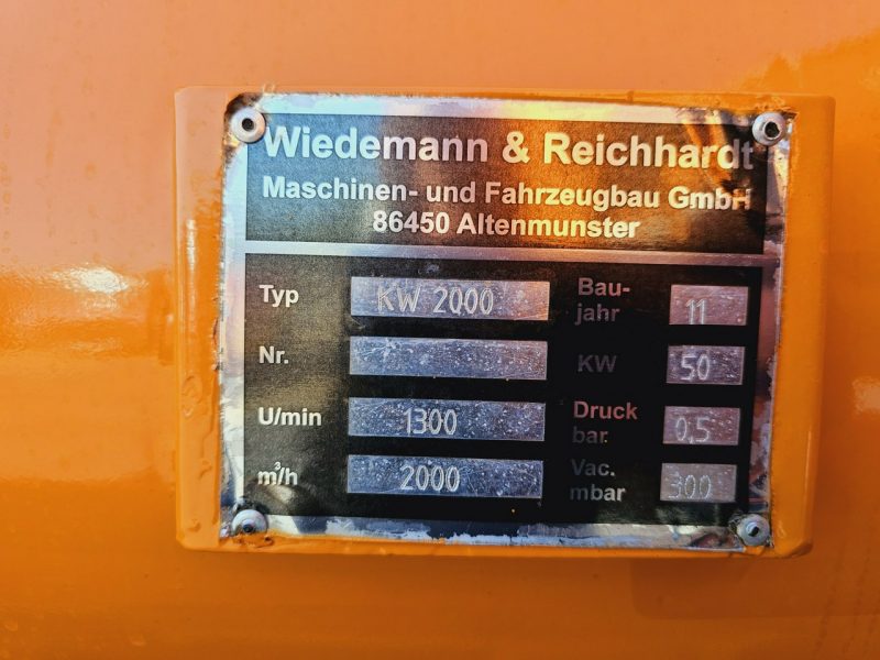 MAN Wiedemann SUPER 2000 4x2 WUKO RECYKLING do zbierania odpadów WUKO asenizacyjny separator beczka odpady czyszczenie kanalizacja